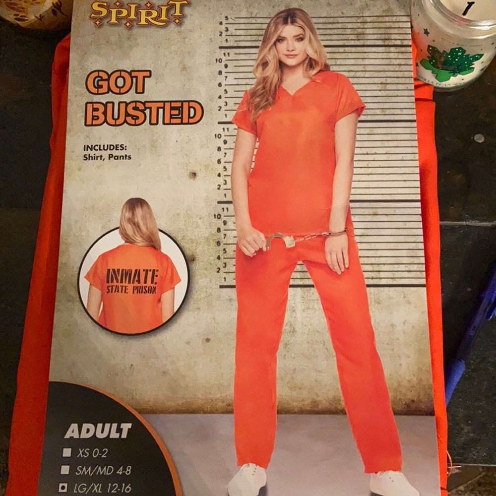 Women’s prison jumpsuit size LG/XL 12-16